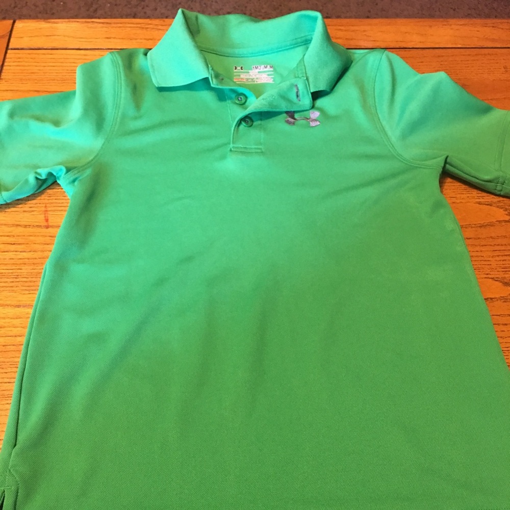 Boys Med. Under Armour Polo Style Shirt